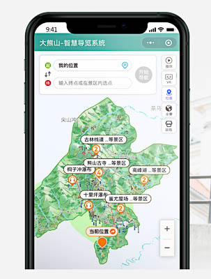 惠山如何通过手绘地图向游客传达景区的特点和魅力？