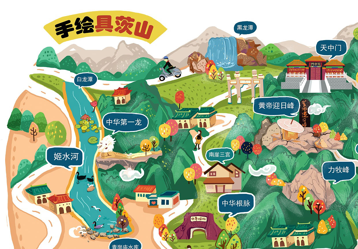 景区手绘地图的定制化服务与市场前景?